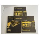 Lot of 3 1973 Ford Car Shop Manuals
