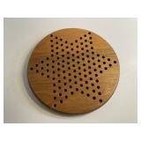 54. Vintage Chinese Checkers Wooden Game Board