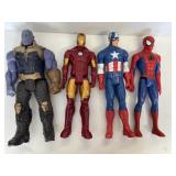 4 Marvel Action Figures