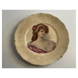 Antique Late 1800s French Lady Plate
