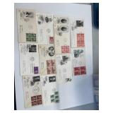 Historical figures stamps & envelopes