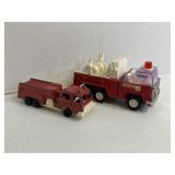 Lot of 2 Vintage Fire Truck Toys