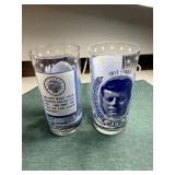 2 JFK Memorial Drining Glasses