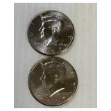 2007 D & P Kennedy half dollars x2