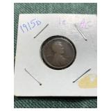 1915P Lincoln Head One Cent Penny
