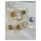 7-Pittsburgh Vintage Grand Prix Pins SOme NOS