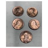 5-1987 Lincoln Memorial Pennies off center errors