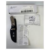 RMEF Knife with Sheath Browning