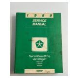 1988 Chrysler Van / Cars Service / Shop Manual