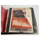 Binder Full of Original Car Print Ads