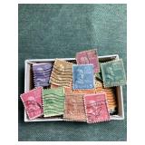 Box of 1938 President Stamps Collection About 50