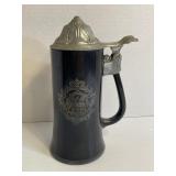 Antique Elks Club VIP Beer Stein With Lid