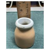 small stoneware pottery type container bottom mark