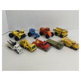 Lot of 10 Construction Vehicle Toys *1/64 Scale*
