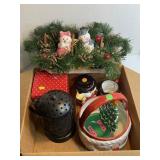 Box Full of Christmas Decorations