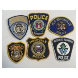 Vintage Lot of 6 Police/Sheriff Patches