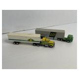 Lot of 2 Vintage Semi Truck Toys