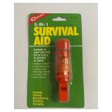 Survival Aid Whistle / Compass *New In Pack*