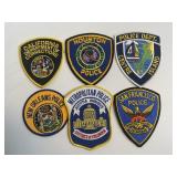 Vintage Lot of 6 Police/Sheriff Patches