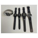 Lot of 10 Vintage Digital Wrist Watches