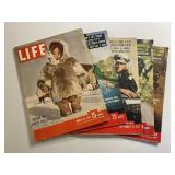 Lot of 5 Vintage 1950s Life Magazines
