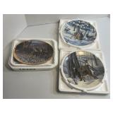 3 White Tail Deer Collector Plates