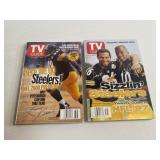 Lot of 2 TV guide Steelers Magazines