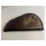 Vintage Leather and Fur Lined Zip Up Pistol Case