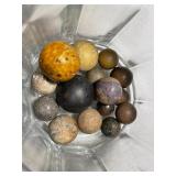 Antique Late 1800s Lot of Clay Marbles