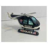 Vintage Buddy L Police Helicopter Toy *Metal*
