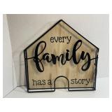 Metal Wall Art ï¿½Family Signï¿½ Wall Hanger