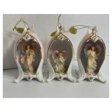 Set of 3 Ceramic Angle Ornaments
