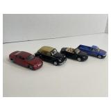 Lot of 4 1/32 Scale Toy Cars