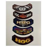 Lot of 5 Harley Davidson Motorcycle Club Patches