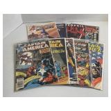 Lot of 9 ï¿½Captain Americaï¿½ Comic Books