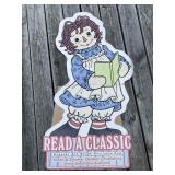 Raggedy Ann ï¿½Read A Classic Bookï¿½ Display Standee