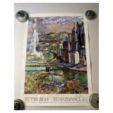Vintage Pittsburgh City Art Print Poster