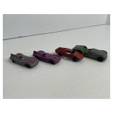 Lot of 4 Tootsie Toy Metal Cars