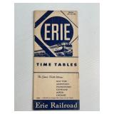 1957 Erie Railroad Time Table Booklet