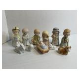Vintage Ceramic Nativity Scene *Small Size