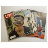 Lot of 5 Vintage 1950s Life Magazines
