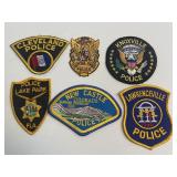 Vintage Lot of 6 Police/Sheriff Patches