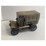 Vintage Irwin Bank Brass Car Coin Bank