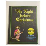 Vintage 1970s Night Before Christmas Coloring Book