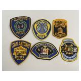 Vintage Lot of 6 Police/Sheriff Patches