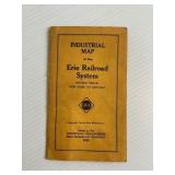 1928 Erie Railroad System Industrial Map