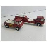 Vintage Lot of 2 Vintage Tootsie Toy Fire Trucks