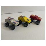 Lot of 3 1980s Vintage Monster Truck Toys