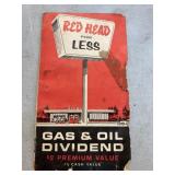 RED HEAD GASOLINE STAMP BOOK