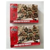 NOS (2) AIRFIX VINTAGE CLASSICS, WWII BRITISH INFA